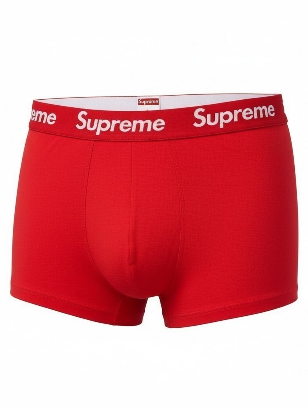 Supreme Red Men's Boxer Briefs - Comfortable Cotton Stretch